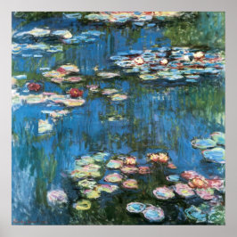 Waterlilies av Claude Monet, Vintage Impressionism Poster
