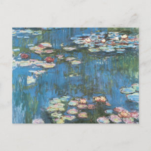Waterlilies av Claude Monet, Vintage Impressionism Vykort