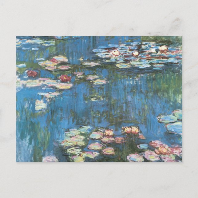 Waterlilies av Claude Monet, Vintage Impressionism Vykort (Framsida)