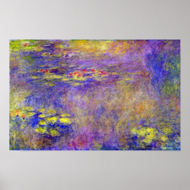 Waterlilies by Claude Monet Poster (Framsidan)
