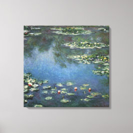 Waterlilies by Claude Monet, Vintage Flowers Canvastryck