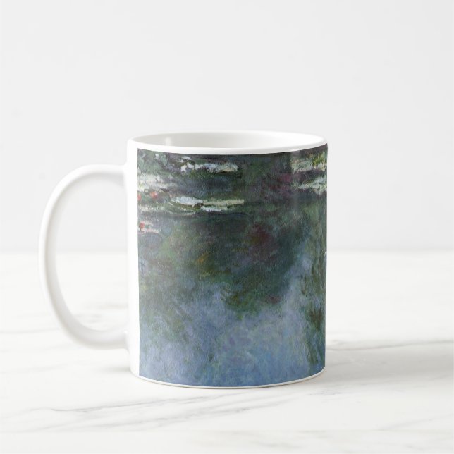 Waterlilies by Claude Monet, Vintage Flowers Kaffemugg (Vänster)