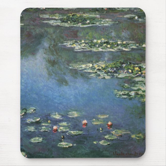 Waterlilies by Claude Monet, Vintage Flowers Musmatta (Framsidan)