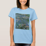Waterlilies by Claude Monet, Vintage Flowers T-shirt<br><div class="desc">Waterlilies (1916) av Claude Monet. Vatten Lilies är en målning av vintagens bra konst blommigt. Monets blomsterträdgård i vår i Giverny, Frankrike. Detta landskap är en av många variationer i vatten lila målningar som Monet målade upp av sin damm. Om konstnären: Claude Monet (1840-1926) var en av grundarna av den...</div>