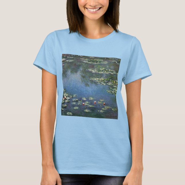 Waterlilies by Claude Monet, Vintage Flowers Tee (Framsida)