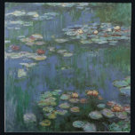 Waterlilies by Claude Monet, Vintage Flowers Tygservett<br><div class="desc">Waterlilies (1916) av Claude Monet. Vatten Lilies är en målning av vintagens bra konst blommigt. Monets blomsterträdgård i vår i Giverny, Frankrike. Detta landskap är en av många variationer i vatten lila målningar som Monet målade upp av sin damm. Om konstnären: Claude Monet (1840-1926) var en av grundarna av den...</div>