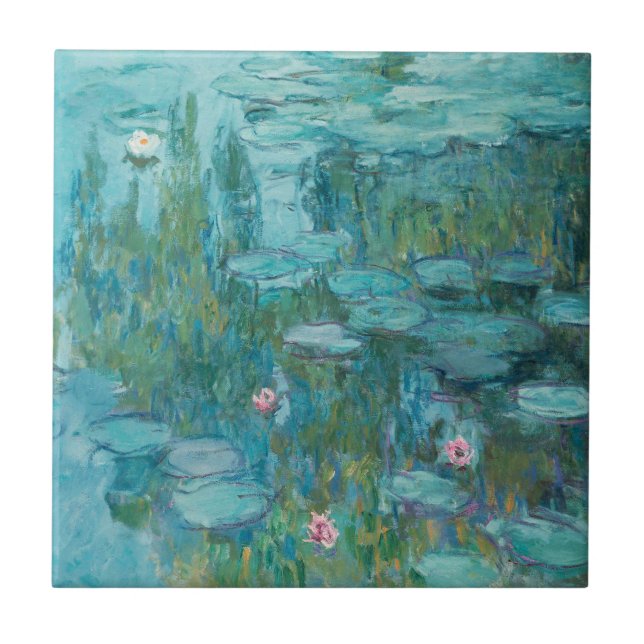 Waterlilies (Claude Monet, 1915) Tile Kakelplatta (Framsidan)