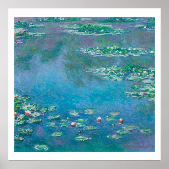 "WATERLILIES" CLAUDE MONET POSTER (Framsidan)