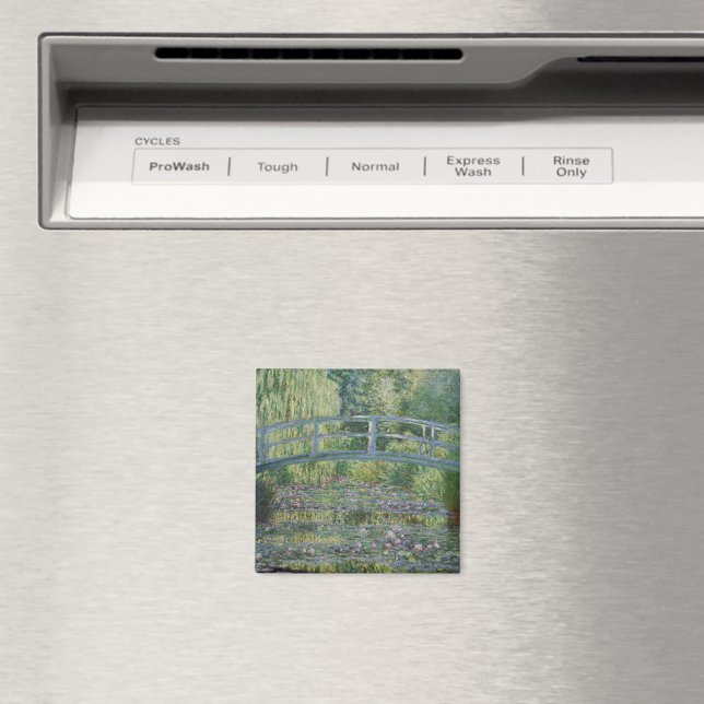 Waterlilies och Japanska Footbridge Magnet (In Situ (Dishwasher))
