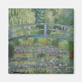 Waterlilies och Japanska Footbridge Magnet