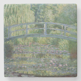 Waterlilies och Japanska Footbridge Stenunderlägg