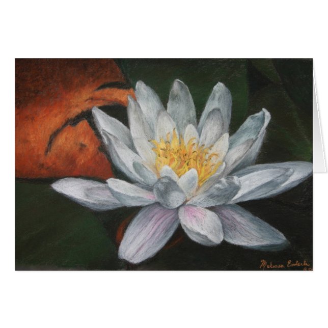 Waterlilly med Dead vadderar Hälsningskort (Framsidan Horizontal)