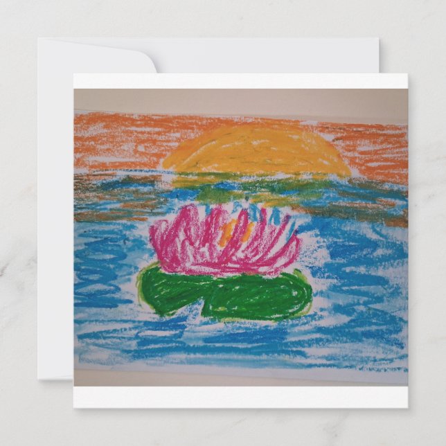 Waterlily Card Tack Kort (Framsida)