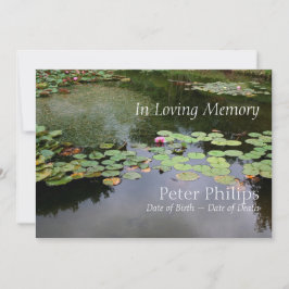 Waterlily fredliga Garden Firande i Life Inv Inbjudningar