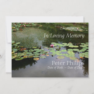 Waterlily fredliga Garden Firande i Life Inv Inbjudningar