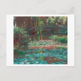 ’WATERLILY POND’ 1889 CLAUDE MONET VYKORT