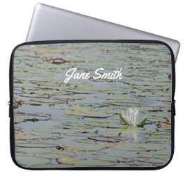 Waterlily Pond Sjö Flower I Laptop sleeve