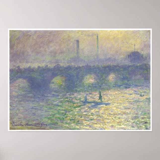 Waterloo Bridge, 1899-1900 Poster (Framsidan)