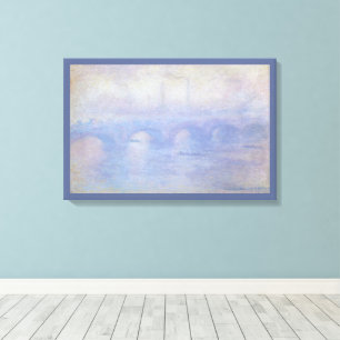 Waterloo Bridge, Dimmaeffekt av Claude Monet Canvastryck