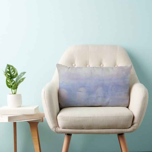 Waterloo Bridge, dimmaeffekt av Claude Monet Lumbarkudde (Stol)