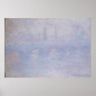 Waterloo Bridge. Effekt av Fog Poster