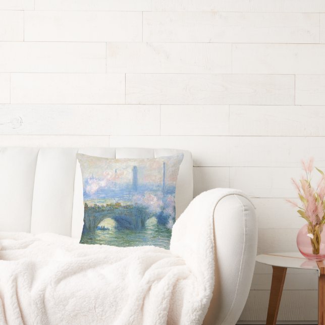 Waterloo Bridge, London av Claude Monet Kudde (Soffa)