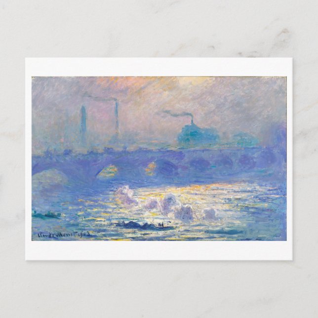 Waterloo Bridge (London), Monet Vykort (Framsida)