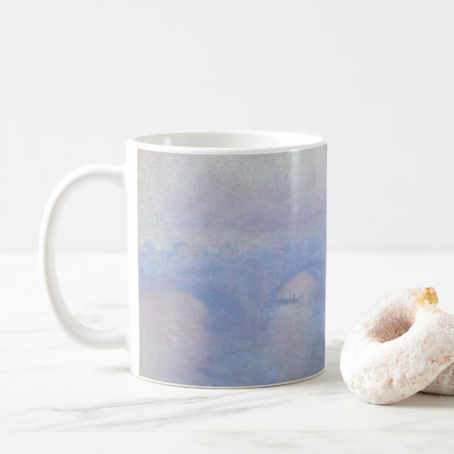 Waterloo Bridge, Mist Effect av Claude Monet Kaffemugg (Med munk)