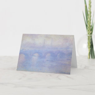 Waterloo Bridge, Mist Effect av Claude Monet Kort