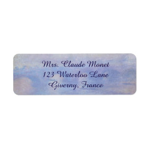 Waterloo Bridge, Mist Effect av Claude Monet Returadress Etikett