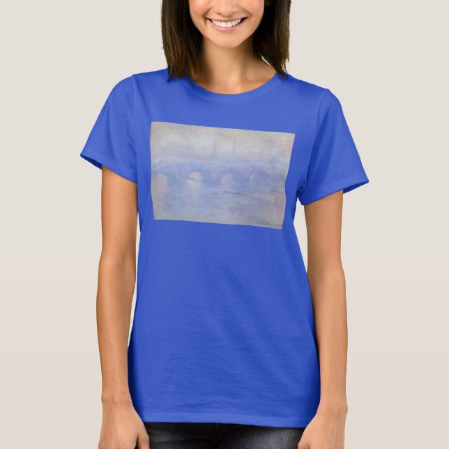 Waterloo Bridge, Mist Effect av Claude Monet Tee (Framsida)