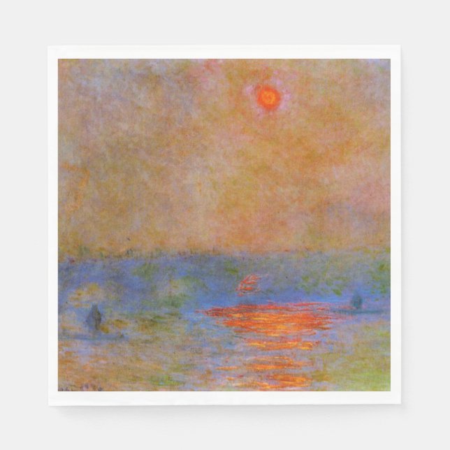 Waterloo Bridge, Sunlight in the Fog, Pappersservett (Framsidan)