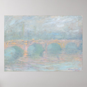 Waterloo Bridge vid Sunset - Claude Monet Fine Art Poster