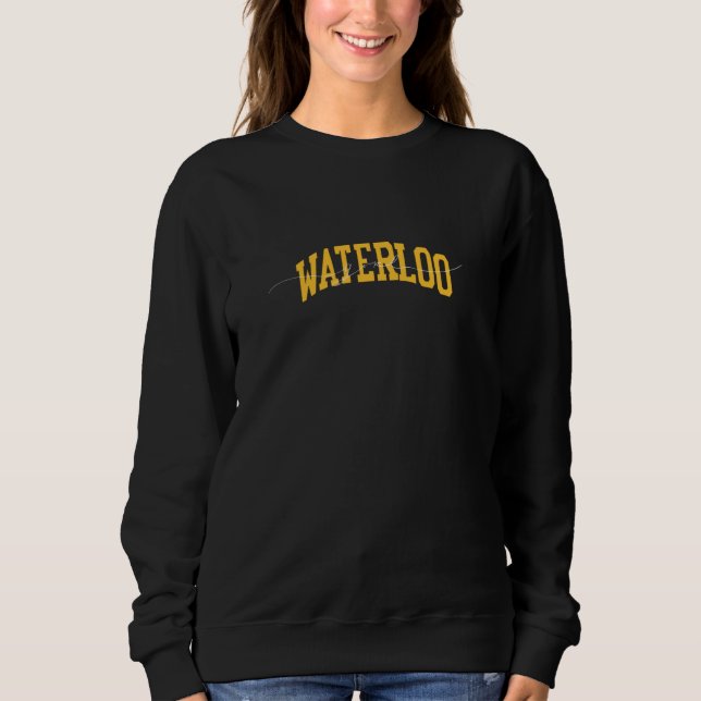 Waterloo Girl universiteten  T Shirt (Framsida)