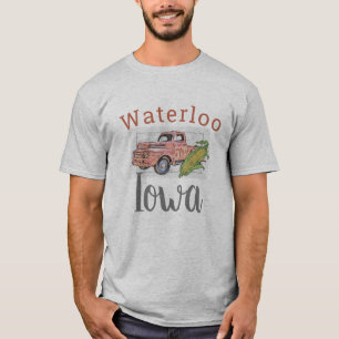 Waterloo, Iowa, Vintage Lastbil och Maj 2 T Shirt