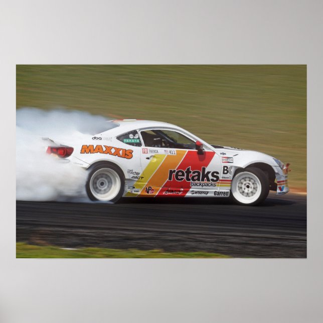 Watermark-free poster - Tuerck & his Scion FR-S (Framsidan)