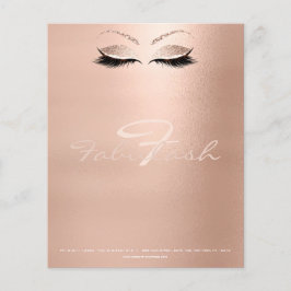 Watermark Öga Lash Makeup SPA Namn Monogram Flygblad