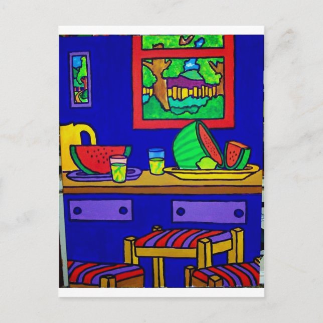 Watermellon Kitchen by Piliero Vykort (Framsida)