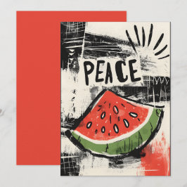 Watermelon Abstrakt Elegance Hues: ف ل س ط ي ن Inbjudningar