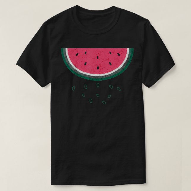 Watermelon Älskare Sommar Melon Fruit Halva Segmen T Shirt (Design framsida)
