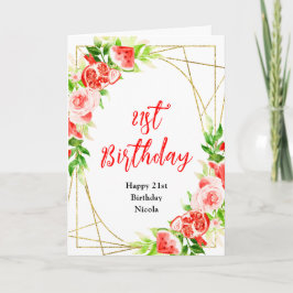 Watermelon and Pomegranate Birthday Kort