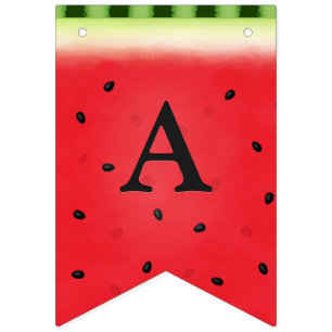 Watermelon Anpassningsbar Lettering Vimplar