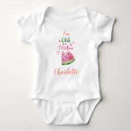Watermelon baby bodysuite One i en melonflicka T Shirt