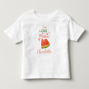 Watermelon baby t-shirt Ett i en melonflicktshirt