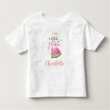 Watermelon baby t-shirt Ett i en melonflicktshirt