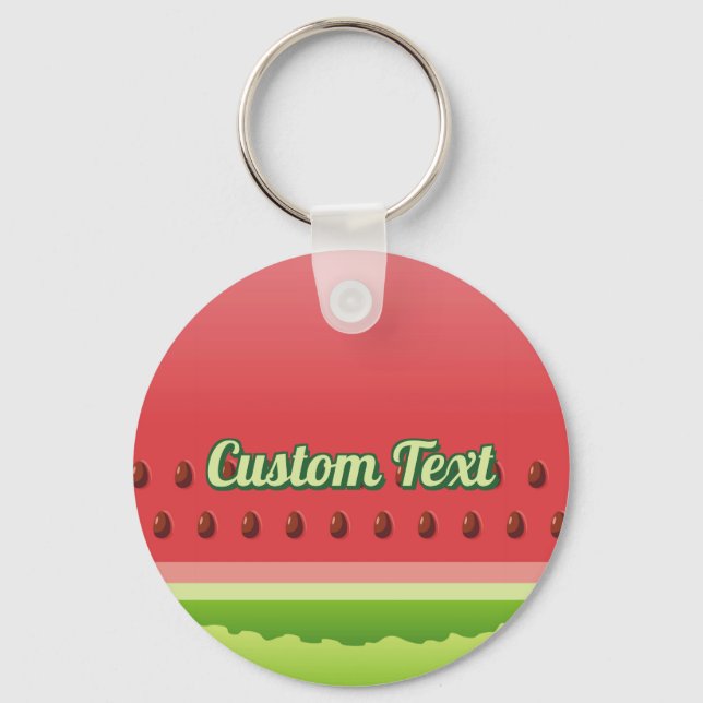 Watermelon Background Keychain Nyckelring (Framsida)