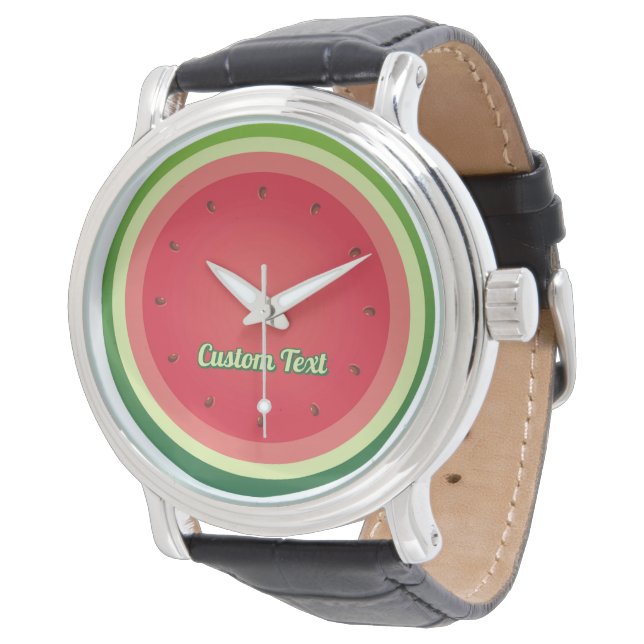 Watermelon Background Watch Armbandsur (Vinklad)