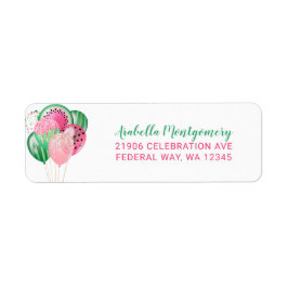 Watermelon Balloon Returadress Returadress Etikett