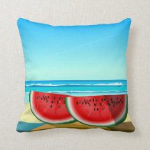 Watermelon Beach Summer Vibe Dekorativ kudde