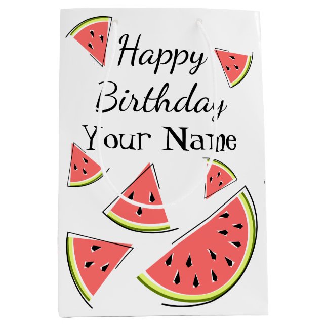Watermelon Biet Birthday Namn (Framsidan)